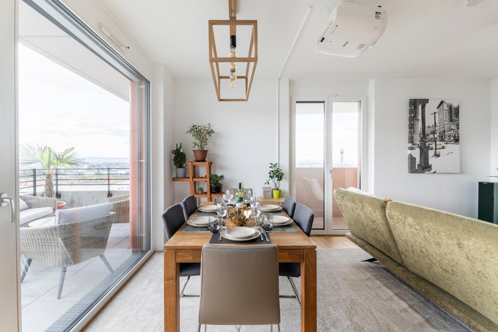 Edler Wohnraum Panoramablick 3 Sz Boxspringbetten, E-Ladestation, Kaffeevollautomat, Klima, Lift, Terrasse & 2Xtg Graz Luaran gambar