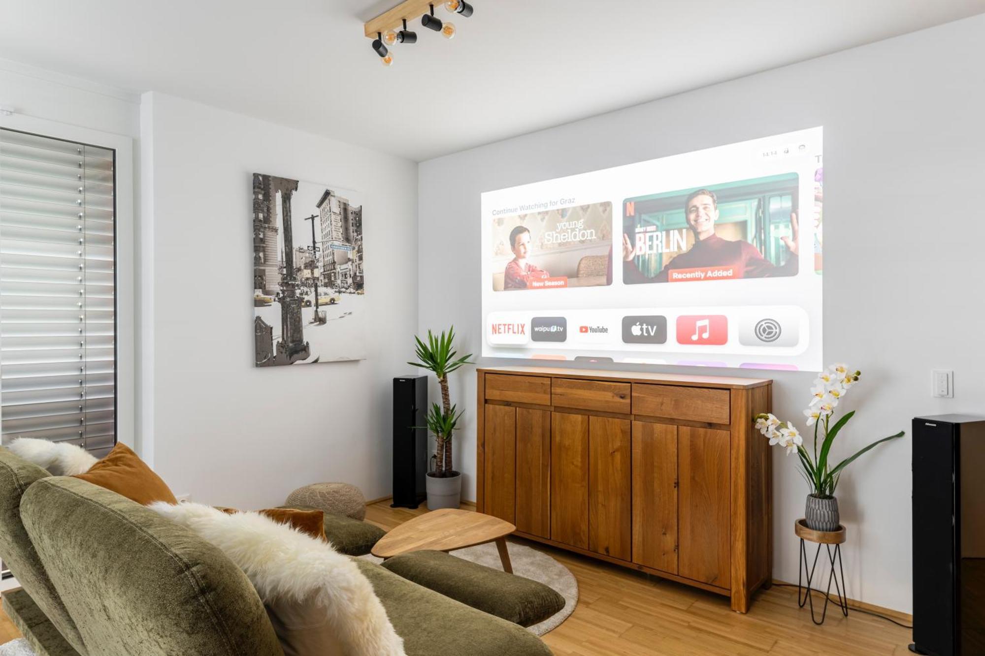 Edler Wohnraum Panoramablick 3 Sz Boxspringbetten, E-Ladestation, Kaffeevollautomat, Klima, Lift, Terrasse & 2Xtg Graz Luaran gambar
